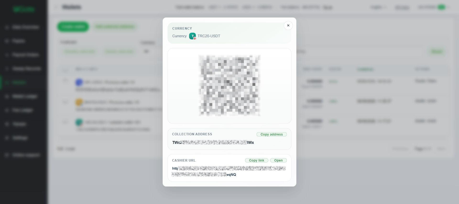 Exclusive wallets for deposits — recommended, Step 5