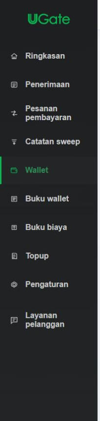 Mencocokkan wallet, biaya, dan isi saldo, Langkah 1
