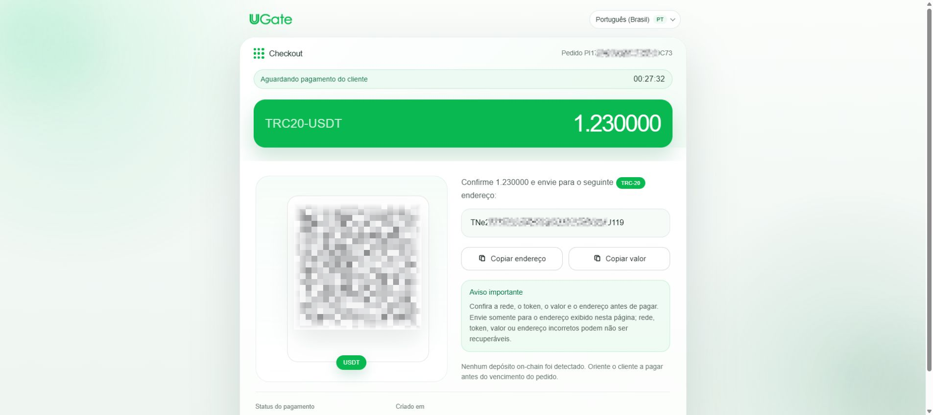 Wallet compartilhada: receber um valor fixo, Etapa 6